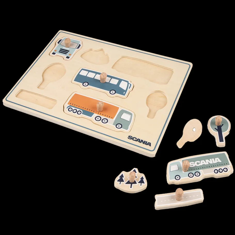 Jouets*Scania Casse-tête en bois pour enfants