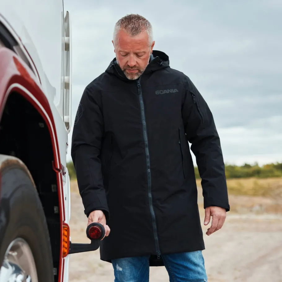 Vestes Et Gilets*Scania Parka noire pour homme