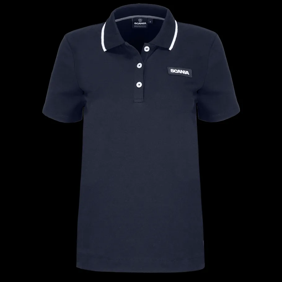Polos*Scania Polo "Base" bleu marine pour femme