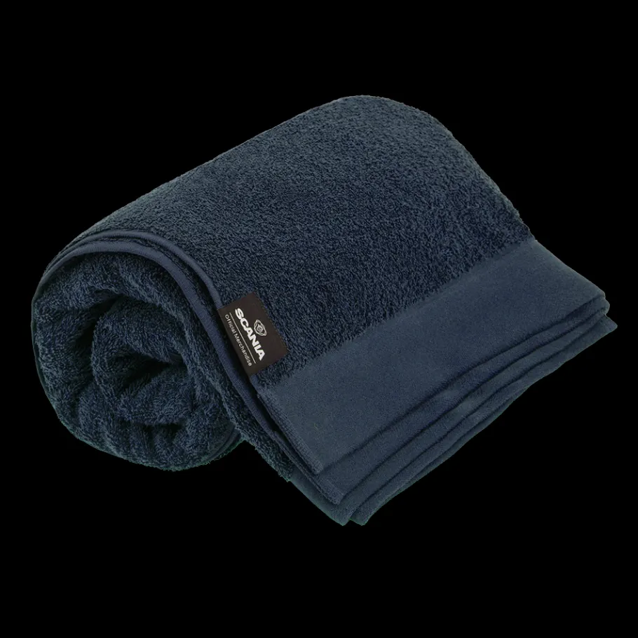 Sports Et Loisirs | Parures De Lit Et Couvertures Et Serviettes*Scania Serviette bleu marine avec logo