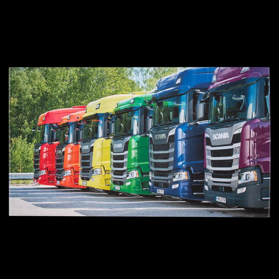 Parures De Lit Et Couvertures Et Serviettes*Scania Serviette Camions arc-en-ciel