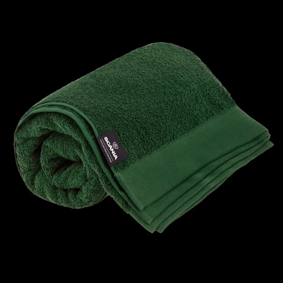 Sports Et Loisirs | Parures De Lit Et Couvertures Et Serviettes*Scania Serviette verte avec logo