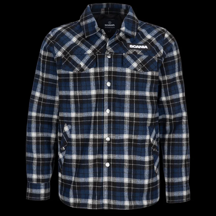 Vestes Et Gilets*Scania Surchemise à carreaux bleue pour homme