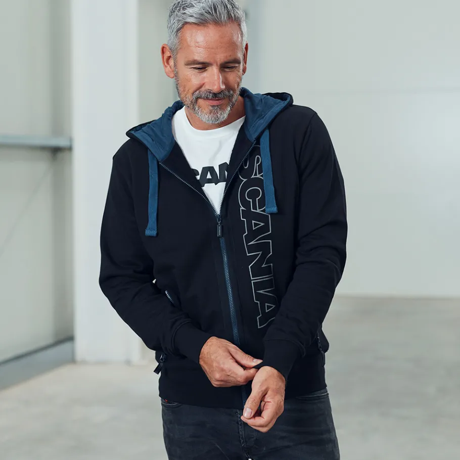 Pulls & Sweats*Scania Sweat à capuche à fermeture éclair pour homme