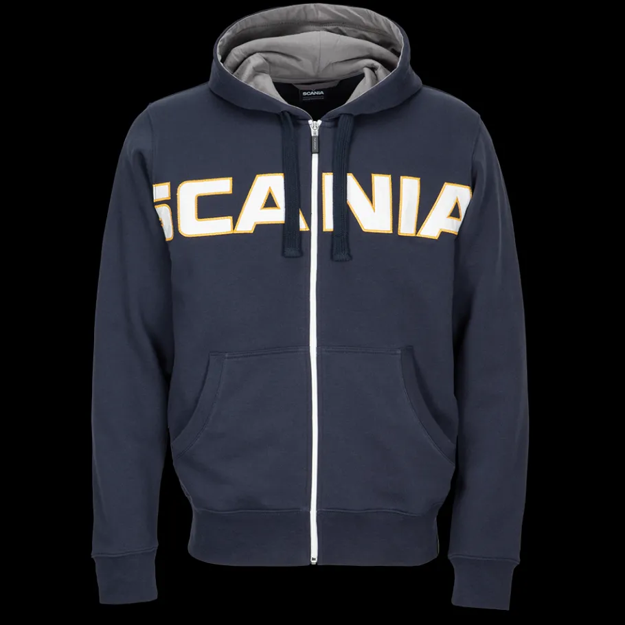 Pulls & Sweats*Scania Sweat à capuche avec logo rétro et fermeture éclair