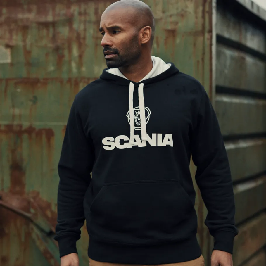 Pulls & Sweats*Scania Sweat à capuche noir pour homme