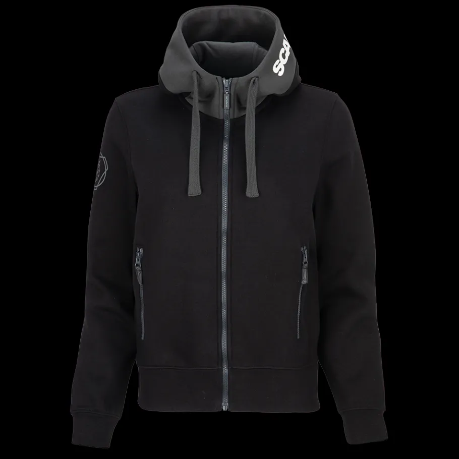 Pulls & Sweats*Scania Sweat à capuche noir raffiné avec zip pour femme