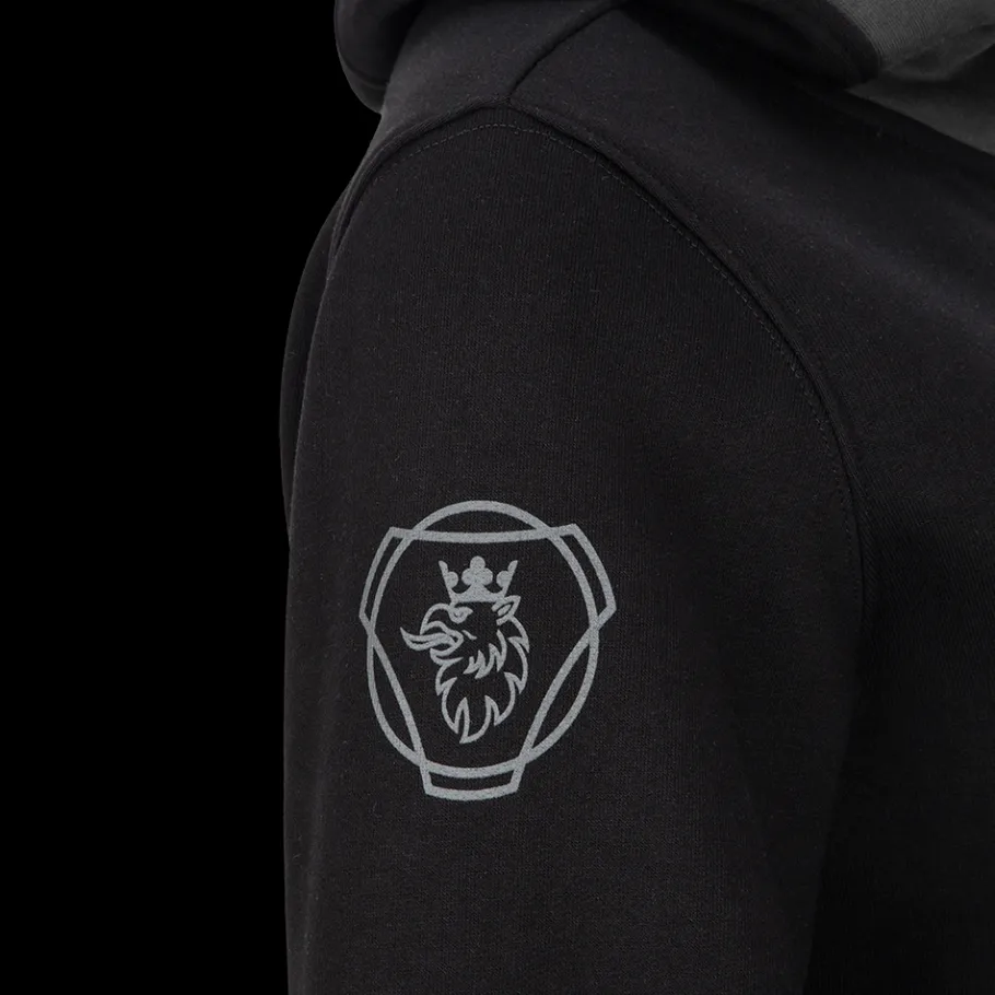 Pulls & Sweats*Scania Sweat à capuche noir raffiné avec zip pour femme