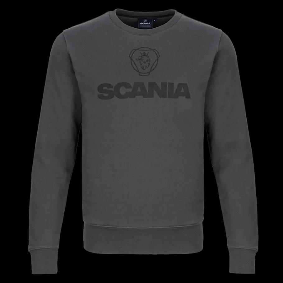Pulls & Sweats*Scania Sweat-shirt à col ras du cou anthracite pour homme