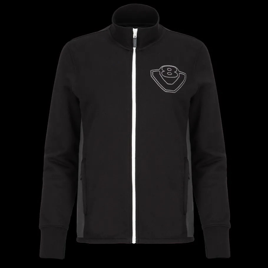 Pulls & Sweats*Scania Sweat-shirt à fermeture éclair "Duo V8" noir pour femme