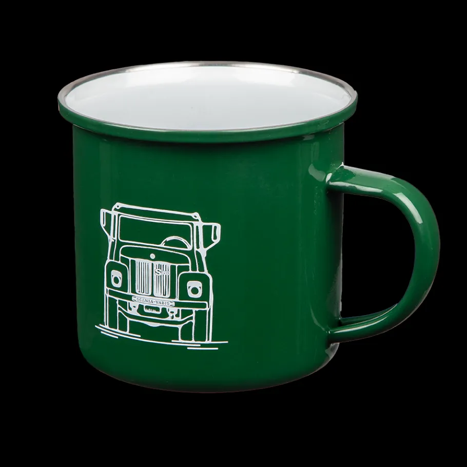 Contenants Boissons & Aliments*Scania Tasse vintage verte en métal