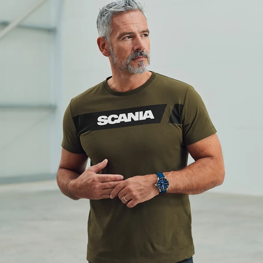 Tee-shirts*Scania T-shirt à bande contrastée pour homme