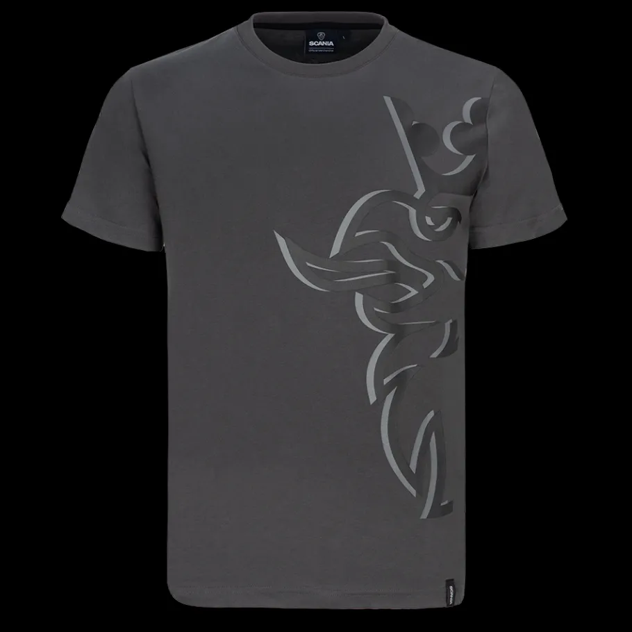 Tee-shirts*Scania T-shirt anthracite "Grand Griffon Duo" pour homme