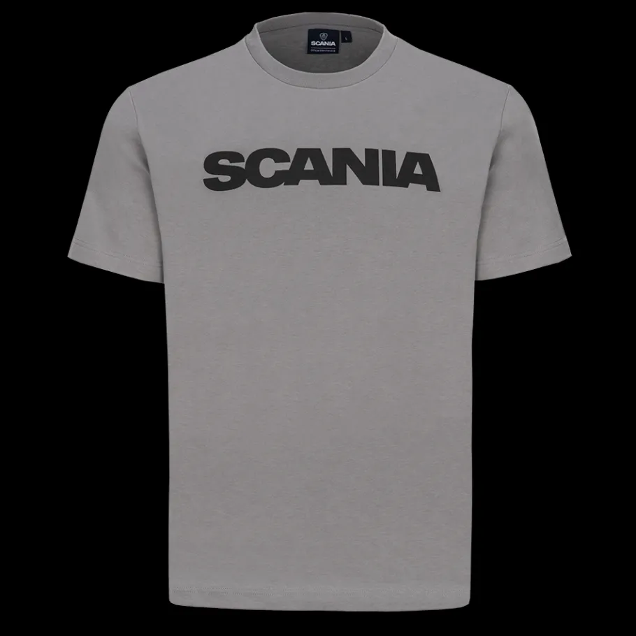 Tee-shirts*Scania T-shirt "Basic logo " gris pierre pour homme