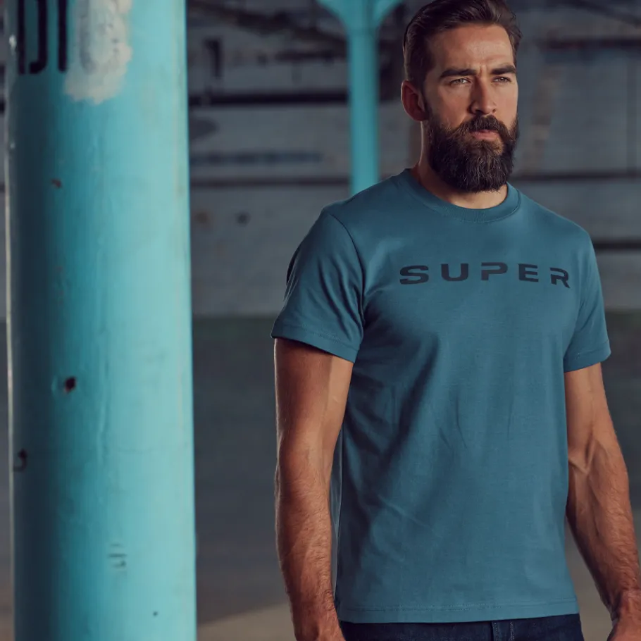 Tee-shirts*Scania T-shirt bleu SUPER pour homme