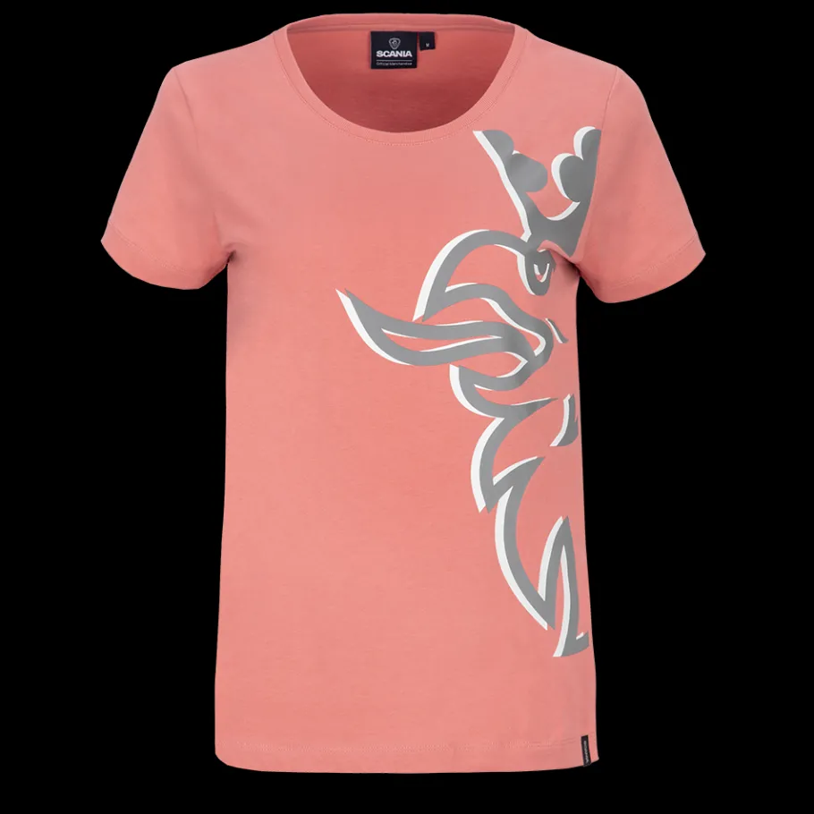 Tee-shirts*Scania T-shirt "Duo Griffon" rose pâle pour femme