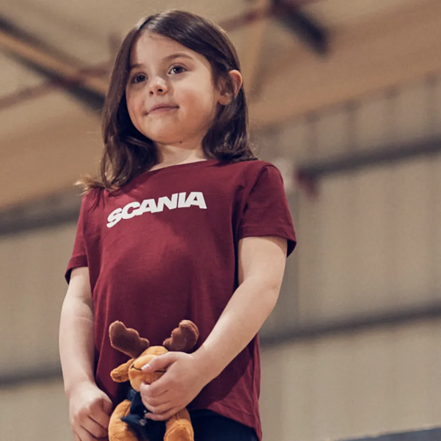 Vêtements*Scania T-Shirt enfant avec logo bordeaux