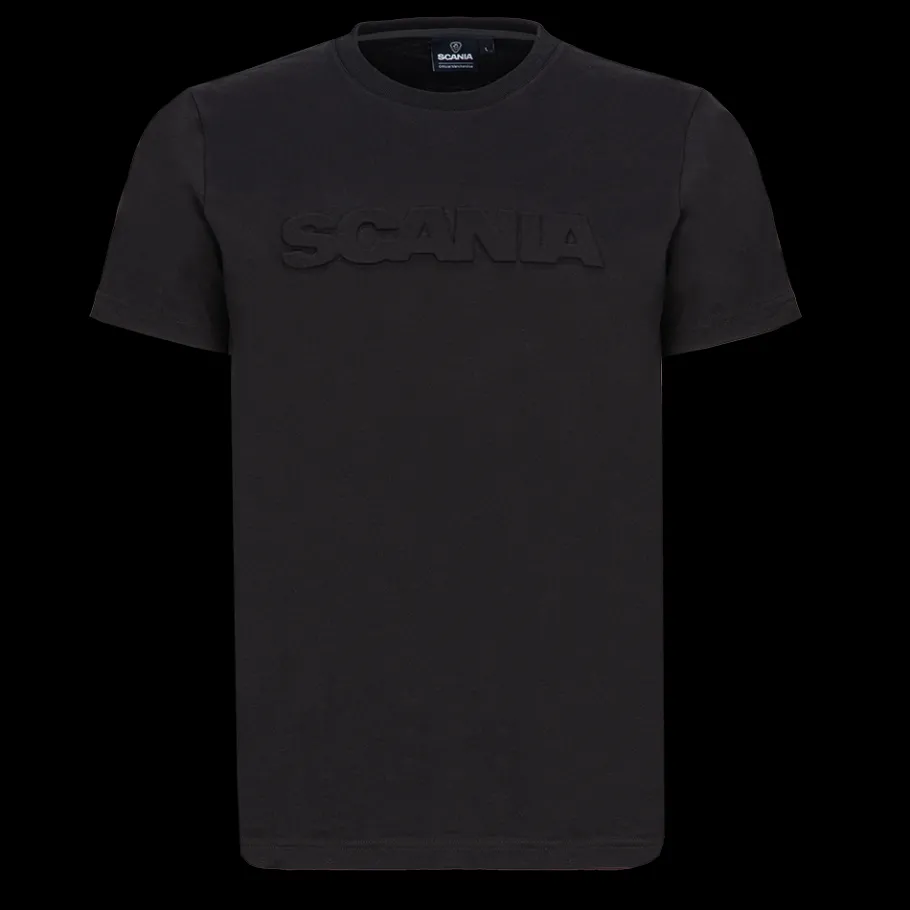 Tee-shirts*Scania T-shirt noir 2.0 pour homme avec logo en relief