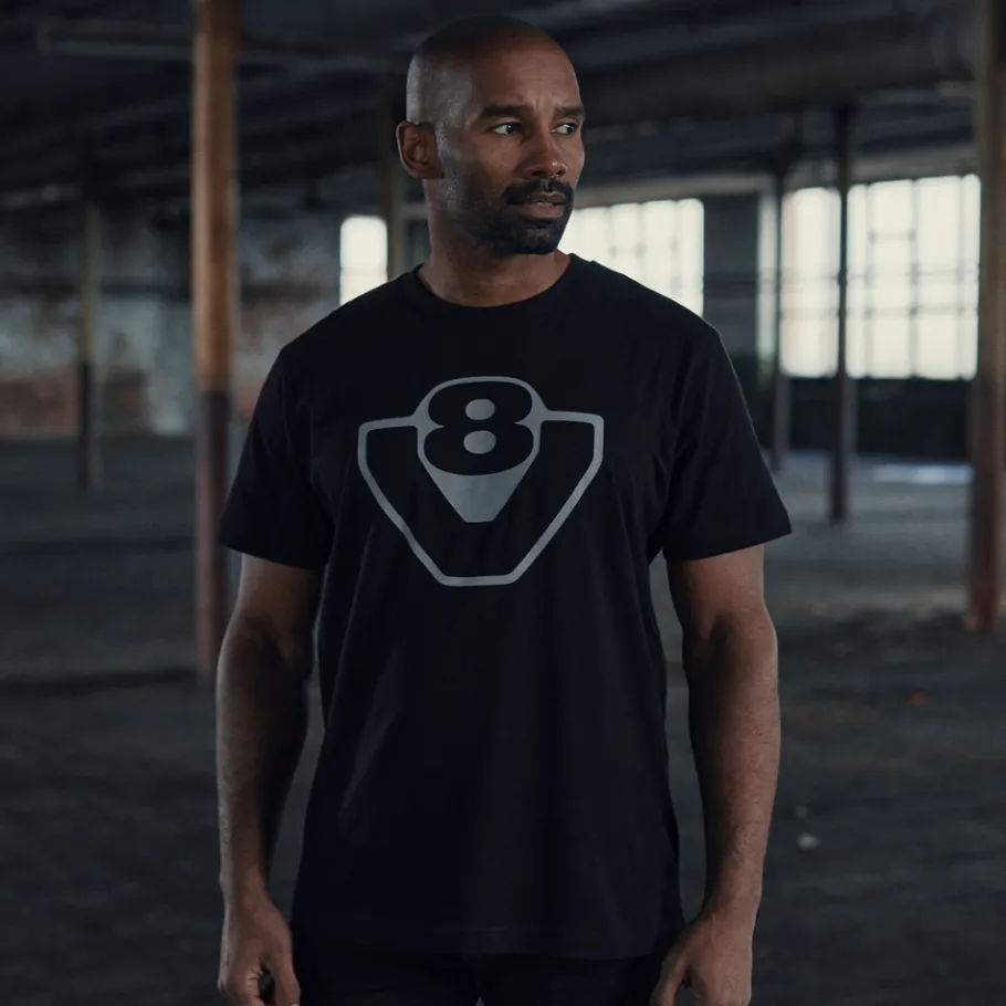 Tee-shirts*Scania T-shirt noir V8 pour homme