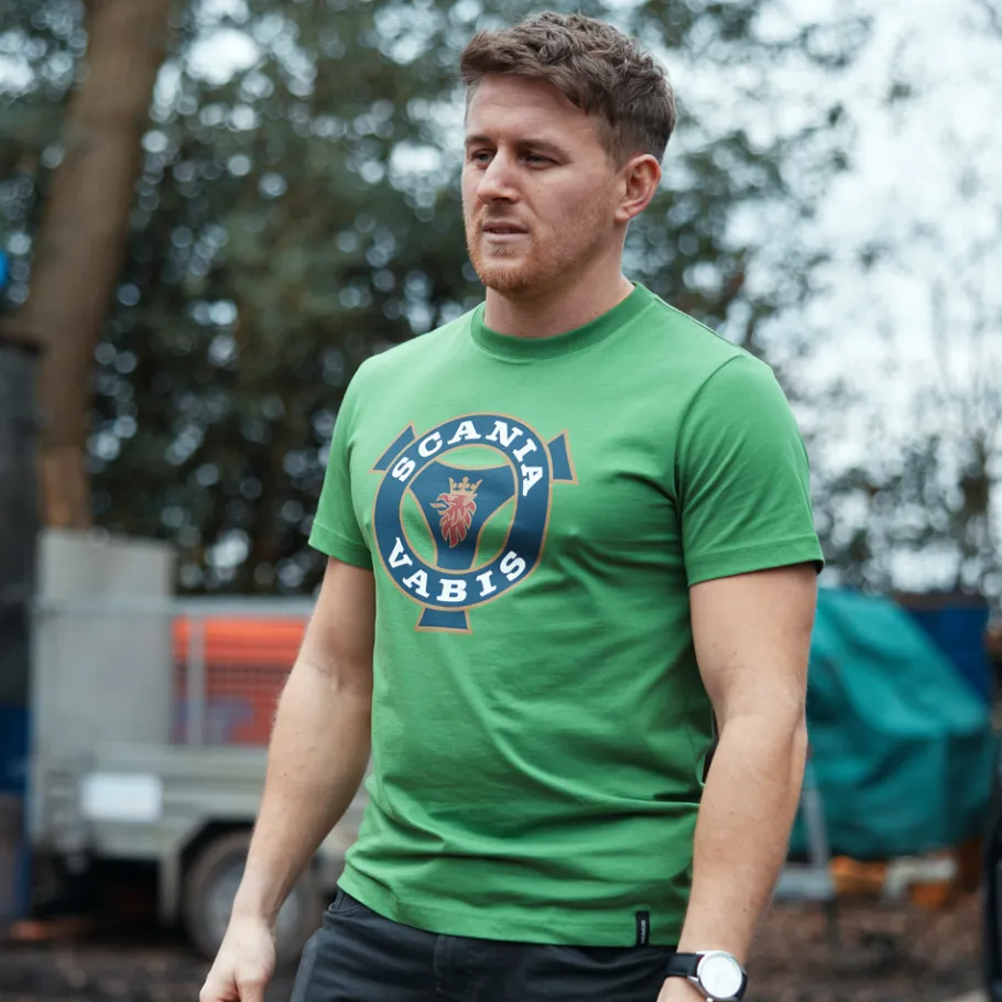 Tee-shirts*Scania T-shirt vert "Heritage" pour homme